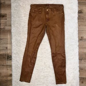 7 For All Mankind Faux Suede Skinny Stretch Jeans